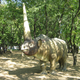 Reconstrucción del rinoceronte siberiano. Foto: Wikimedia Commons.